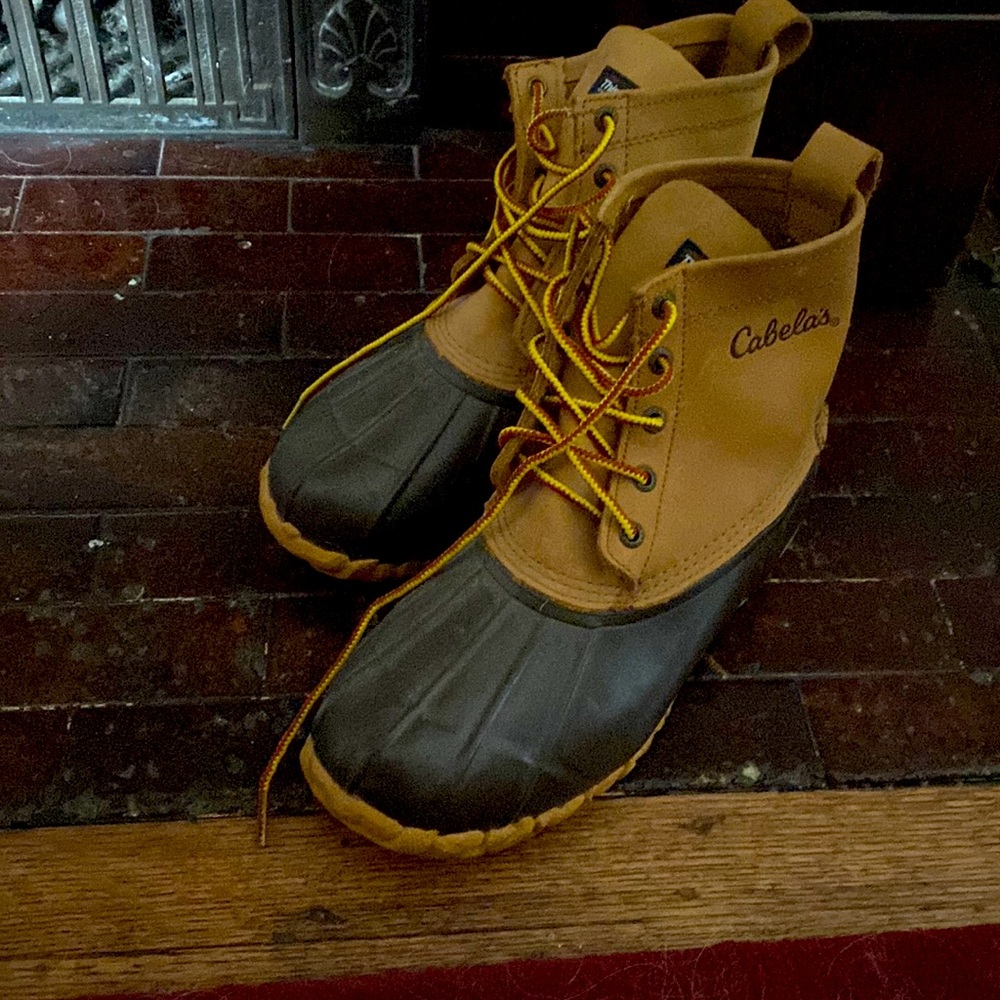 Cabela’s Duck Boots Men’s 7 Wide Woman’s 8 Thinsulate Gem